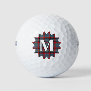 Irish Clan McNamara MacNamara Tartan Plaid Burst Golf Balls