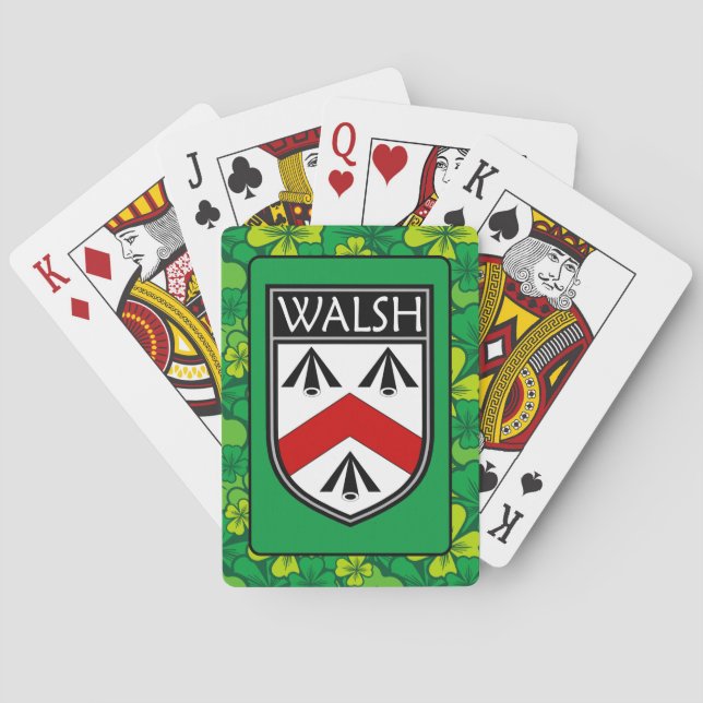 Irish Clan Walsh Playing Cards (Back)
