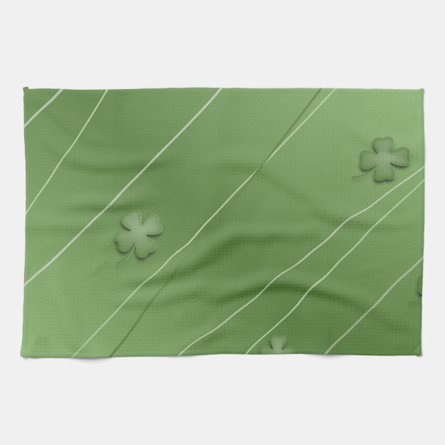 Irish Clover Design Kitchen Towel (Horizontal)