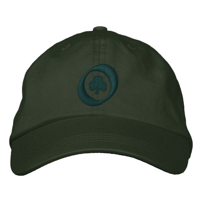 Irish clover embroidered hat (Front)