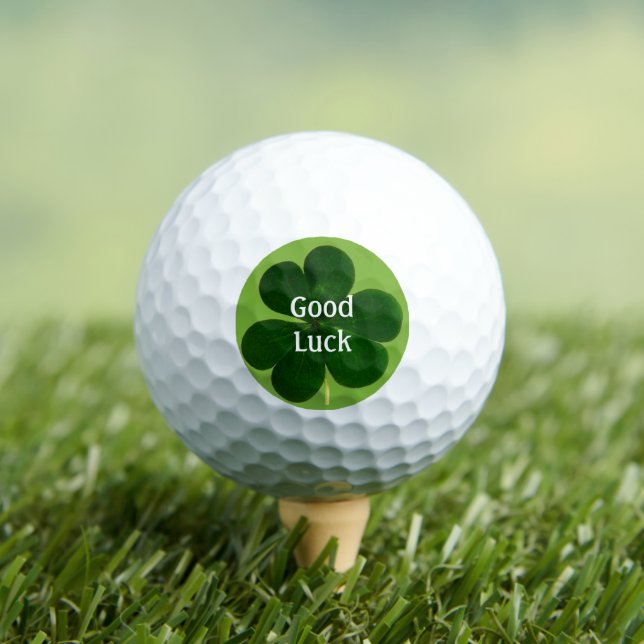 Irish Clover Good Luck  Golf Balls (Insitu Tee)