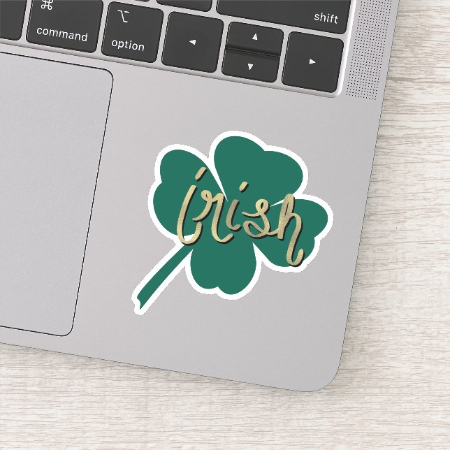 Irish Clover Hand Lettering  St Patricks Day Name (Detail)