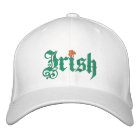 Irish clover Ireland flag Eire Embroidered cap