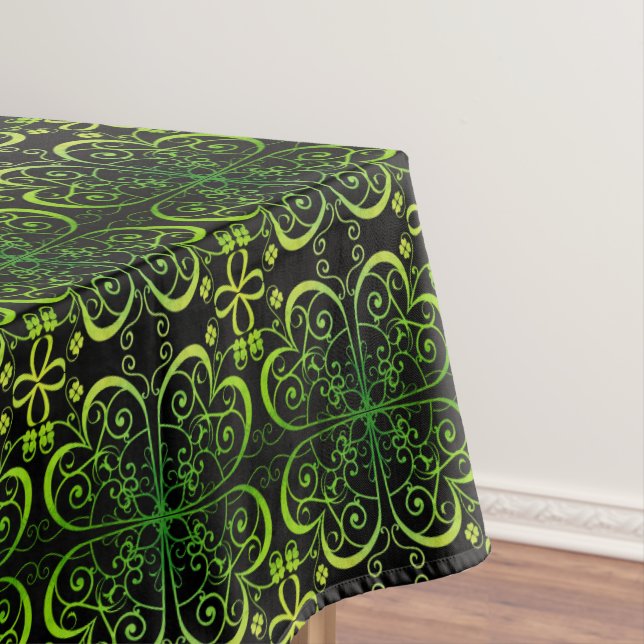 Irish Clover Pattern Tablecloth (In Situ)