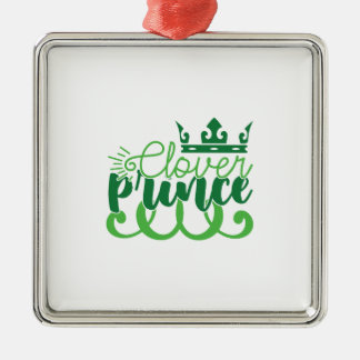 Irish Clover Prince Metal Ornament