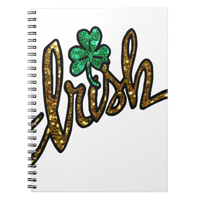 irish clover shamrock notebook (Front)