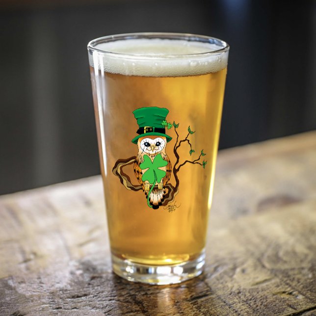 Irish Clovers Owl Green Glass (Creator Uploaded)