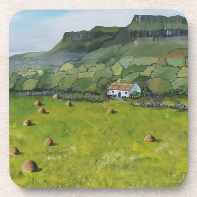 Irish Coasters Set Landscape  Ireland Cottage (Front)