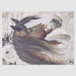Irish Cob Horse Decoupage Tissue Paper