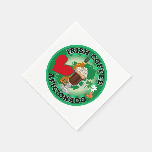 Irish Coffee Aficionado Napkin (Corner)