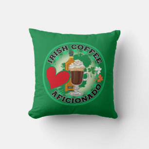 Irish Coffee Aficionado Throw Pillow