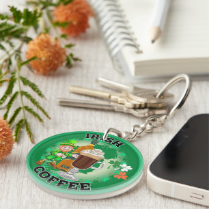 Irish Coffee - An Elixir. Keychain