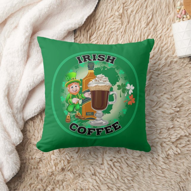 Irish Coffee - An Elixir. Throw Pillow (Blanket)