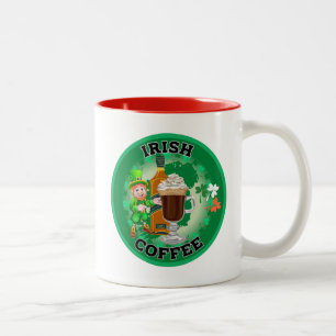 Irish Coffee - An Elixir. Two-Tone Coffee Mug