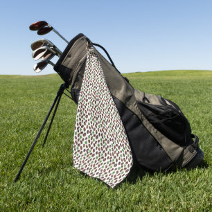 Irish Coffee Beans and Shamrocks Funny Design Golf Towel