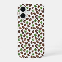Irish Coffee Beans and Shamrocks Funny Design
