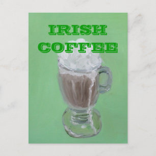 IRISH COFFEE POSTCARD