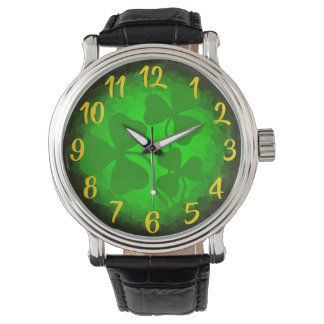 Irish coffee shamrock/green clover, Ireland, green Watch
