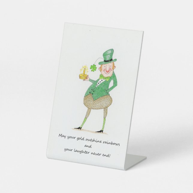 Irish Congratulations Pedestal Sign (Front)