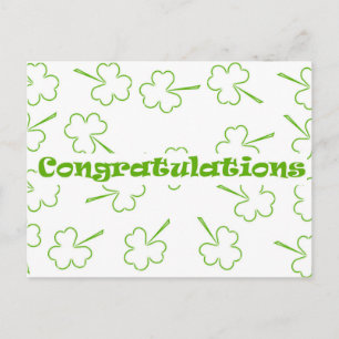 Irish Congratulations Postcard