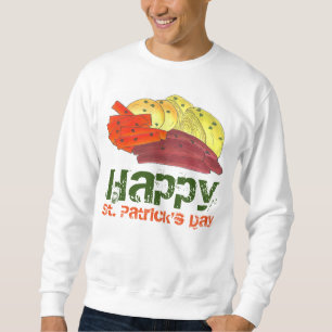 Irish Corned Beef and Cabbage St. Patrick's Day Sweatshirt