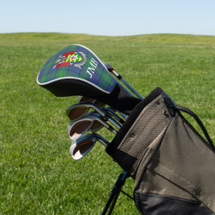 Irish County Donegal Tartan Monogram  Golf Head Cover