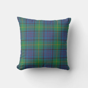 Irish County Donegal Tartan Throw Pillow