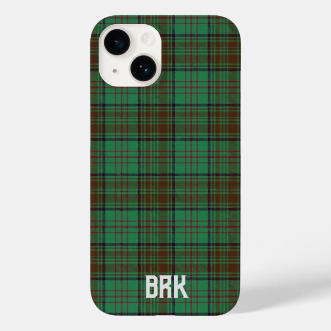 Irish County Dublin Tartan Personalized   Case-Mate iPhone Case (Back)