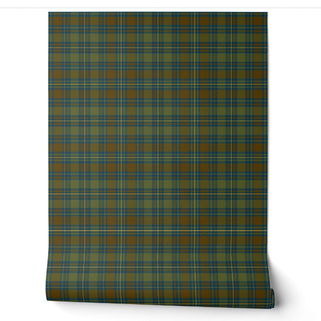 Irish County Kerry Tartan Plaid Wallpaper (Unrolling)