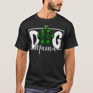 Irish Cute Dogs Paw St Patricks Day Dog Mama Lucky T-Shirt