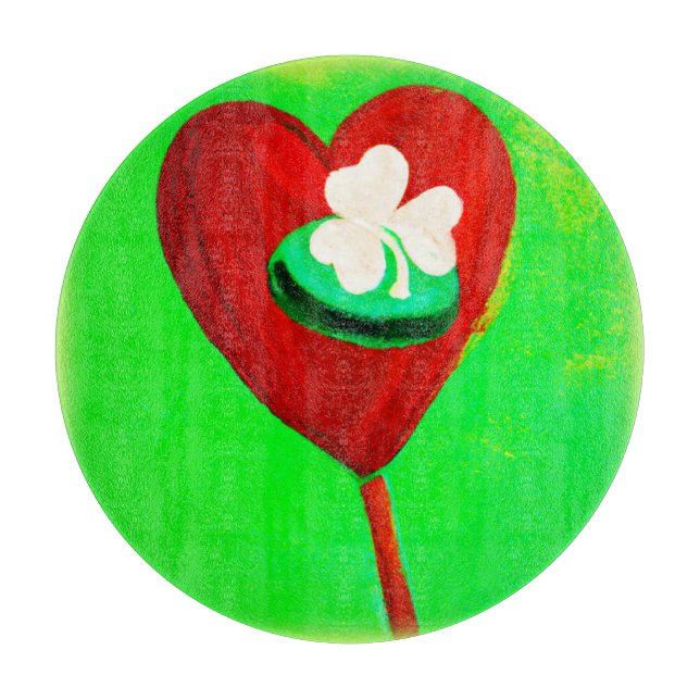 Irish Cute Painting Design. Buy Now Cutting Board (Front)