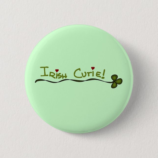 Irish Cutie Tshirts and Gifts 2 Inch Round Button (Front)