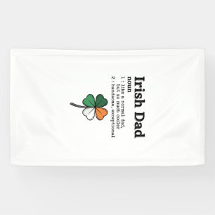 Irish Dad Funny Definition Clover Vintage Shirt Banner