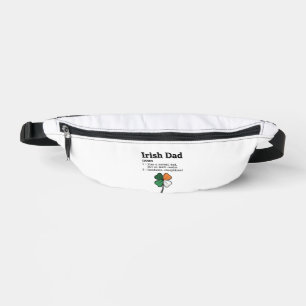 Irish Dad Funny Definition Clover Vintage Shirt Fanny Pack