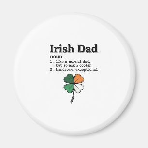 Irish Dad Funny Definition Clover Vintage Shirt Magnet