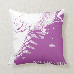 Irish Dance "Ghillie Girl" Throw Pillow - Pink