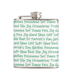 Irish Dance Hip Flask