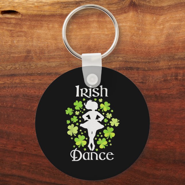 Irish Dance Irish Dancer Ceili Reel Dance Keychain (Front)