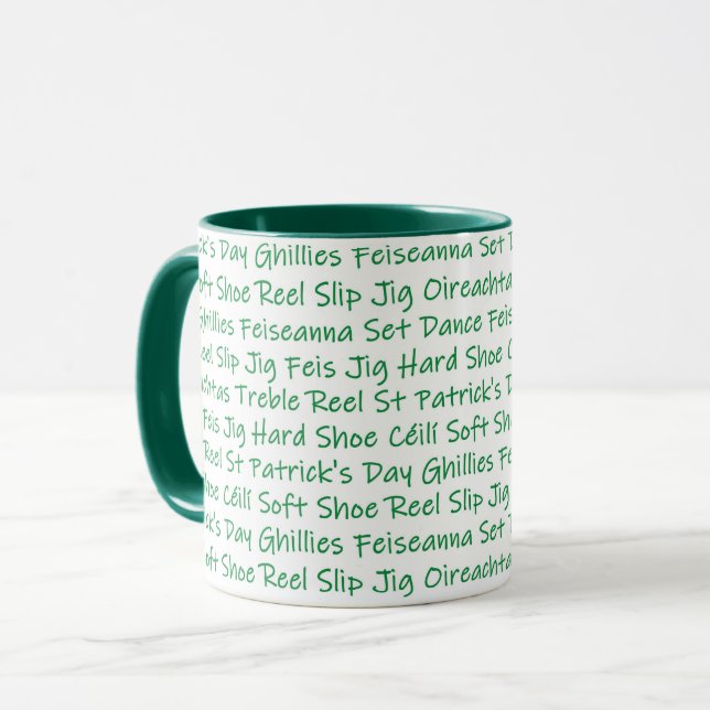 Irish Dance Mug (Front Left)