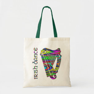 Irish Dance Rainbow Colour Harp of Ireland Tote