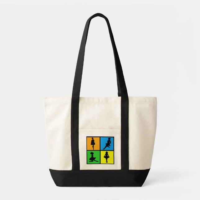 Irish Dance Silhouettes Tote Bag (Front)