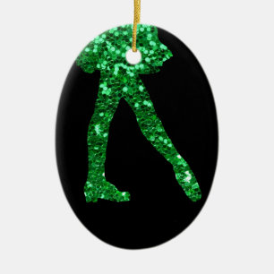Irish Dancer double-sided Ceramic Ornament