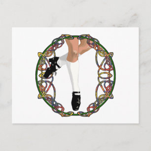 Irish Dancer Hard Shoe Postcard