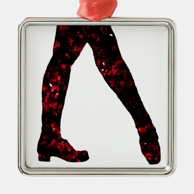 Irish Dancer Metal Ornament (Front)