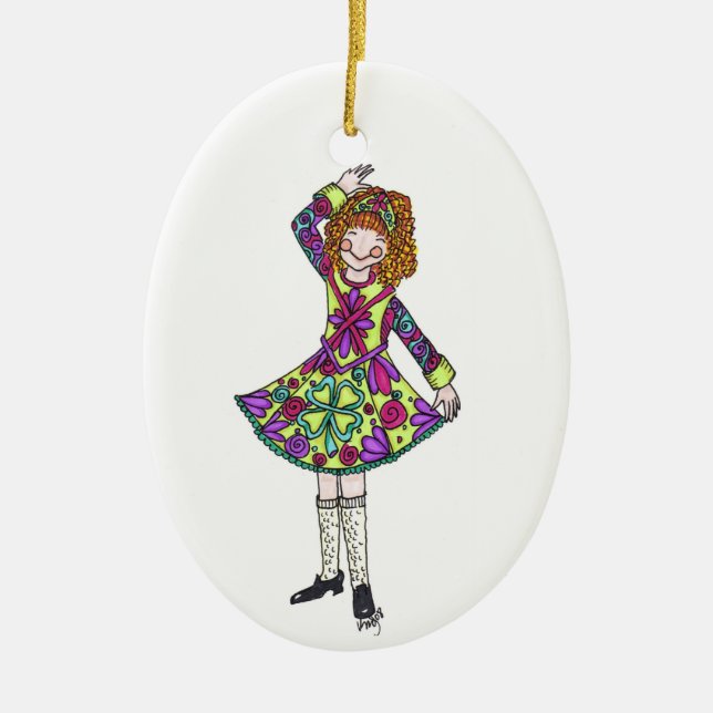 Irish Dancer Ornament to Customize! (Front)