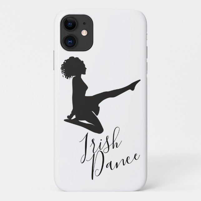 Irish Dancer Soft Shoe Dancing Black White Dance Case-Mate iPhone Case (Back)