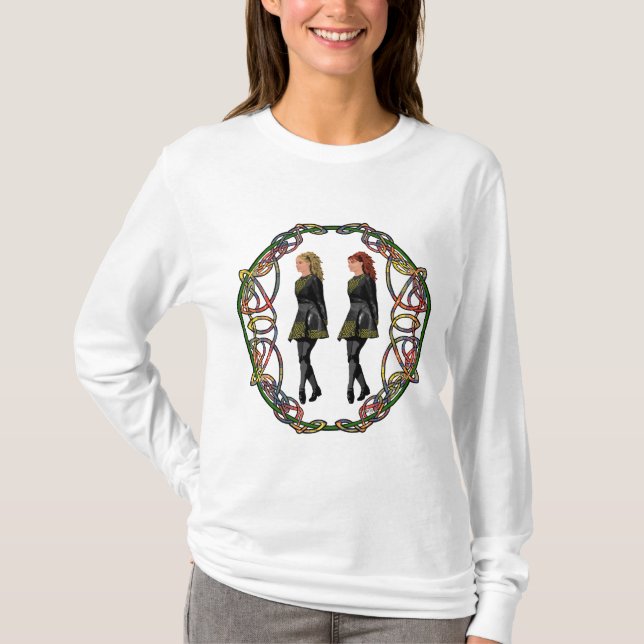 Irish Dancers Celtic Circle  T-Shirt (Front)