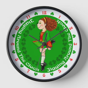 Irish Dancer's, Irish Dancing Clock