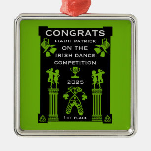 Irish Dancing Competition Metal Ornament