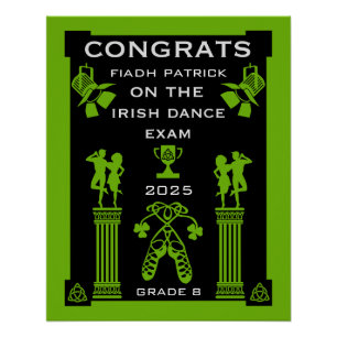 Irish Dancing Congratulations Poster